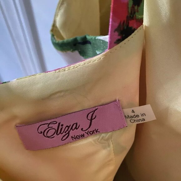 Eliza J New York Floral Size 4 with belt - Picture 8 of 10
